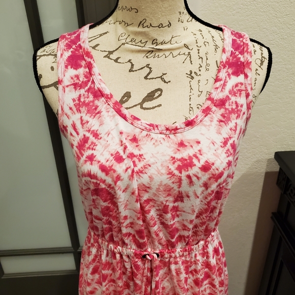 Sonoma Petite Large Pink & White Summer Dress - Picture 4 of 5
